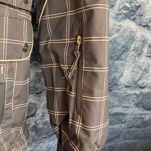 Free Country Winter Full Zip Plaid Checkered Belted Hip Length Jacket/Coat - Picture 6 of 16